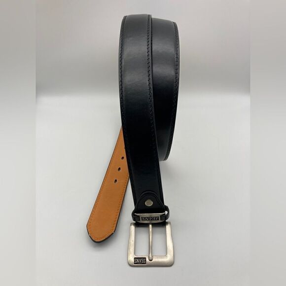 JEANS Men’s Genuine Leather Belt Black Color Size XXXL-50/29668 - Picture 1 of 6